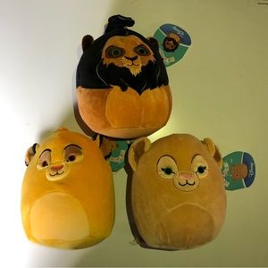 Disney The Lion King Squishmallow Bundle (Nala, Simba, & Scar)